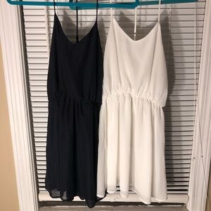 Flowy dress with cinched waist